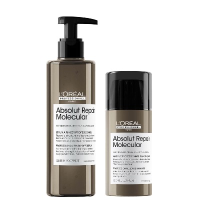 LOréal Professionnel Serie Expert Absolut Repair Molecular Rinseoff Serum and Mask Duo for Damaged Hair