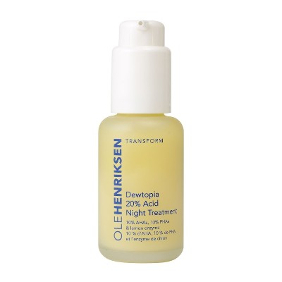 Ole Henriksen Transform Dewtopia 20 Acid Night Treatment Serum nocne wyrównujące koloryt AHA PHA Serum przeciwzmarszczkowe 30 ml