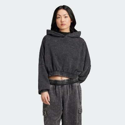 AcidWash Crop Hoodie