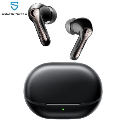 SOUNDPEATS Air5 Pro Bezprzewodowe Słuchawki Douszne 55 dB Adaptacyjne Hybrydowe ANC Bluetooth 54 HiRes LDAC aptX Bezstratne Mikrofonów AI ENC
