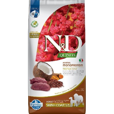 FARMINA NampD Quinoa Dog Adult MediumampMaxi SkinampCoat Venison amp Coconut kg