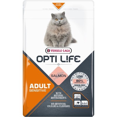VERSELELAGA Opti Life Cat Adult Sensitive Salmon kg dla wrażliwych kotów dorosłych