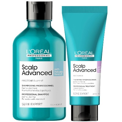 LOréal Professionnel Serié Expert Scalp Advanced AntiDandruff Shampoo and Hair Treatment Routine