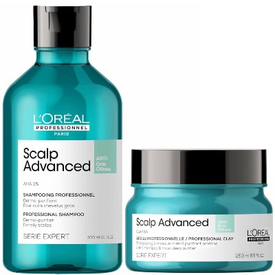 LOréal Professionnel Serié Expert Scalp Advanced AntiOiliness Hair Shampoo and Mask Duo