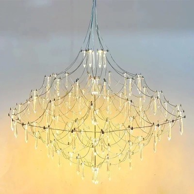 Nowy kryształowy żyrandol Light Cube Gypsy Firefly Advanced Sense Puste oświetlenie do salonu