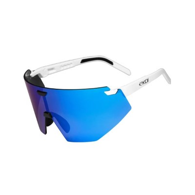 Okulary EKOI Racing AEROLITE BiałoCzarne REVO Blue kat