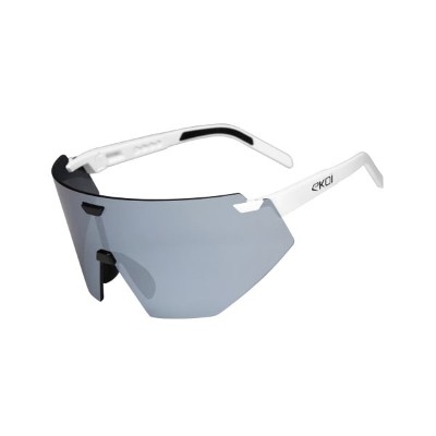 Okulary EKOI Racing AEROLITE BiałoCzarne PLATINIUM Lustrzanki Cat3