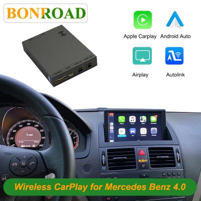 Interfejs Bonroad Wireless Carplay Android Auto dla Mercedes Benz Klasy W204 NTG 40 45 50 System Moduł Airplay Autolink