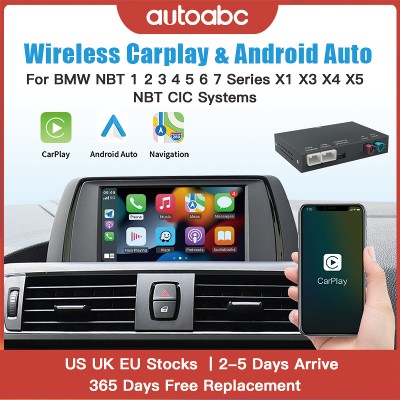 Bezprzewodowa funkcja CarPlay dla systemu BMW NBT serii x1 x3 x4 x5 x6 mini f56 f15 f16 f25 f26 f48 f01 f10 f22 f20 f30 f32 Obsługuje kamery OEM nieoryginalne Airplay dublowanie