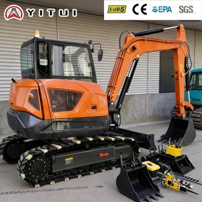Dostosowana mini koparka hydrauliczna udźwigu 65 tony kompaktowa koparka gąsienicowa akcesoriami do prac rolnictwie budownictwie konserwacji ogrodów