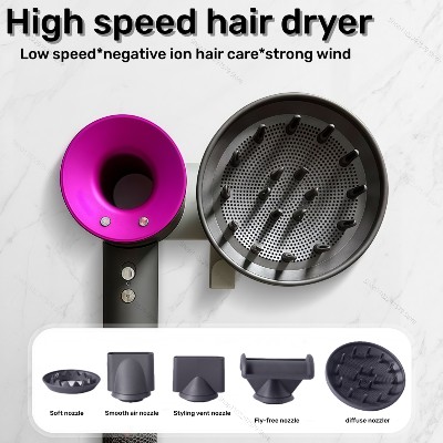 Profesjonalna przenośna podróżna suszarka do włosów dla kobiet jonami ujemnymi Akcesorium do stylizacji włosów wyposażone dyszę lokującą do perfekcyjnych fryzur każdej sytuacji