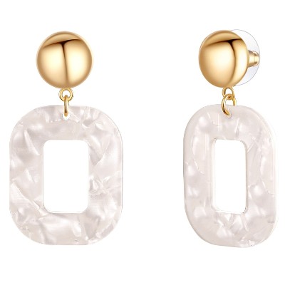 Lulu Jane Stop metali Akryl Kolczyki ct Damski