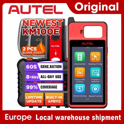 Programator kluczy Autel MaxiIM KM100 KM100E KM100X dożywotnimi aktualizacjami narzędzie do programowania kluczy IMMO immobilizera OBD nauka kluczy IMMO