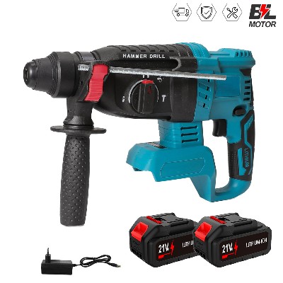 Wiertarkowkrętarka udarowa bezszczotkowa 27 mm wielofunkcyjna obrotowa akumulatorowa zasilana bateryjnie kompatybilna akumulatorami Makita