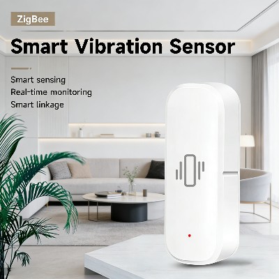 Czujnik wibracji Tuya ZigBee aplikacja Smart Life zdalny monitoring ochrona bezpieczeństwa czujnik Zigbee alarm wibracyjny wymaga bramki