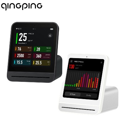 Monitor jakości powietrza Qingping Gen monitor jakości powietrza pomieszczeniach wykrywający PM25 CO2 PM10 hałas temperaturę wilgotność alarm