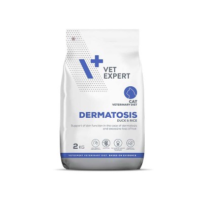 VET EXPERT Veterinary Diet Cat Dermatosis kg karma dla kotów problemami skórnymi alergiami