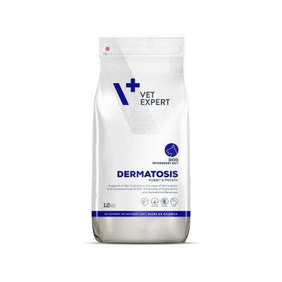 VET EXPERT Veterinary Diet Dog Dermatosis RabbitPotato 12 kg karma dla psów problemami skórnymi alergiami