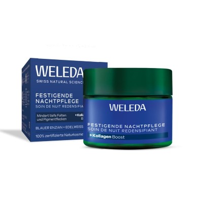 Weleda Konturujący krem na noc goryczką letnią szarotką alpejską Kremy na noc 40 ml