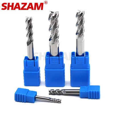 Frez ze stopu powłoka stal wolframowa narzędzie przez aluminium HRC50 Cnc Maching ostrza frezy Top SHAZAM frez do drewna