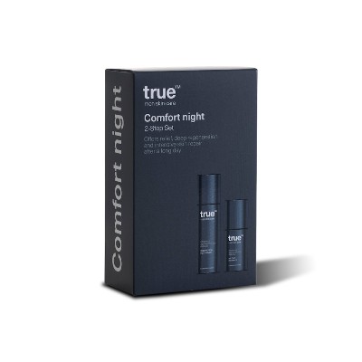 TRUE MEN SKIN CARE Comfort Night set consists of products regenerating night cream ampm eye serum Zestawy do pielęgnacji twarzy ct