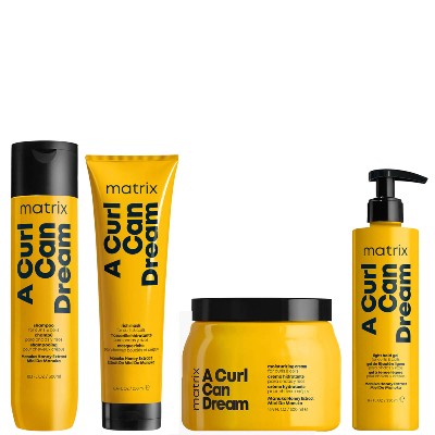Matrix Curl Can Dream Manuka Honey Infused Shampoo Mask Leavein Cream and Hair Gel for Curls and Coils