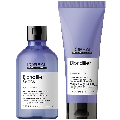 LOréal Professionnel Serie Expert Blondifier Gloss Shampoo and Conditioner Duo szampon odżywka do włosów blond
