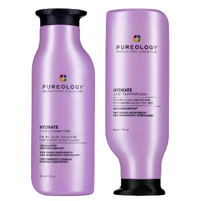 Pureology Hydrate Shampoo and Conditioner Moisturising Bundle for Dry Hair Sulphate for Gentle Cleanse