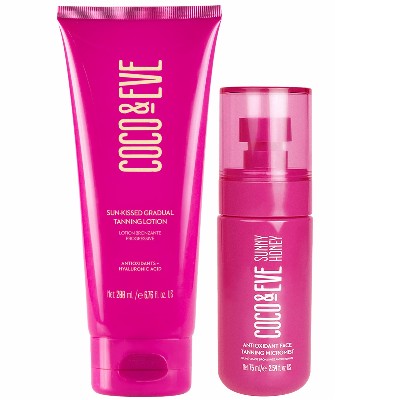 Coco Eve Face Tanning Micromist and SunKissed Gradual Tanning Lotion Bundle