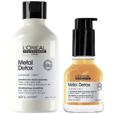 LOréal Professionnel Metal Detox Oil and Shampoo Bundle