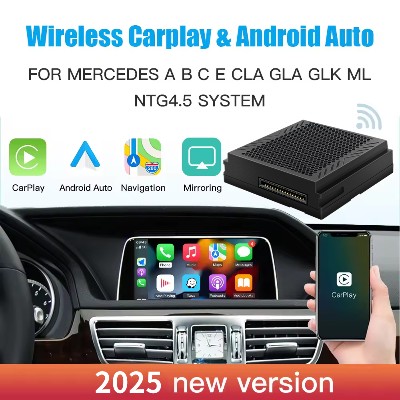 Bezprzewodowy Carplay Odpowiedni dla Mercedes Benz CLA GLA GLK ML Sprinter NTG45 Becker Moduł Android Auto Navigation