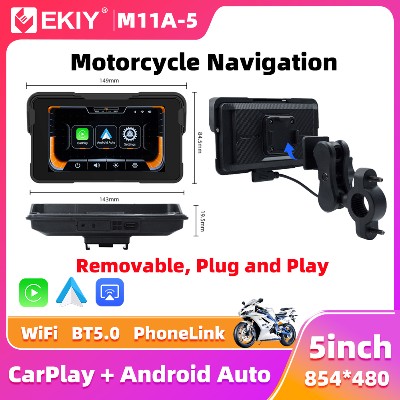 EKIY 50 calowy Bezprzewodowy CarPlay Moto Android Auto Przenośny Cyfrowy Motocyklowy Deskorolka GPS Motocyklowa Nawigacja Ekran Wyświetlacza