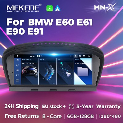MEKEDE Android 14 Samochodowy Odtwarzacz Multimedialny do BMW Serii E60 E61 E63 E64 Serii E90 E91 E92 E93 CCC CIC DSP Carplay Auto Radio