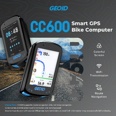 Komputer rowerowy GEOID CC600CC700 Bezprzewodowy kolorowy ekran Prędkościomierz rowerowy ANT WIFI Wodoodporny licznik kilometrów IPX7