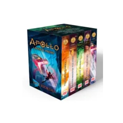 Pakiet Apollo boskie próby Tomy 15 Ukryta wyrocznia Mroczna przepowiednia Labirynt ognia Grobowiec tyrana Wieża Nerona