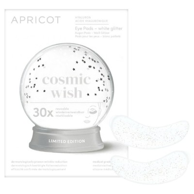 APRICOT Twarz Eye Pads White Glitter Maseczki do twarzy Unisex