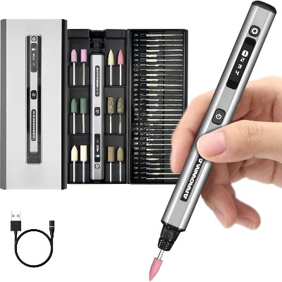 ARROWMAX SGS Ultra Engraving Pen Bezprzewodowy zestaw narzędzi obrotowych Elektryczna mini szlifierka 42 bitami do rzemiosła Metal Drewno Szklana rzeźba