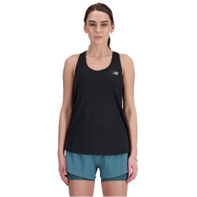 New Balance Singlet Athletics Tank WT41250BKH Damskie tshirty poliester