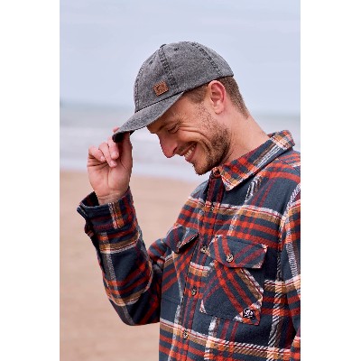 Atlas męska czapka daszkiem logo Grey