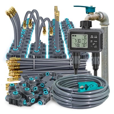 Dwuzakresowy niezależny inteligentny wyświetlacz LCD Zestaw do nawadniania ogrodu Atomizacja System chłodzenia mgłą Kontroler nawadniania