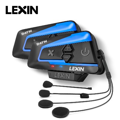 Lexin B4FMX Bluetooth50 Interkom kasku motocyklowym Zestawy słuchawkowe typu 10 zawodników Komunikacja bezprzewodowa Udostępnianie muzyki Moto