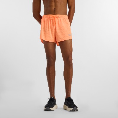 Spodenki męskie New Balance MS51283HMO pomarańczowe
