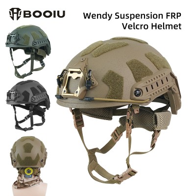 Hełm Taktyczny BOOIU FRP Velcro Hełm Balistyczny Wysoki Podział Wendy Podwójną Regulacją Śrubkową Hełm Balistyczny