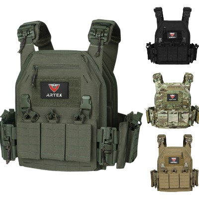 Kamizelka Ranger Green Plate Carrier Tactico szybkozłączką Security Molle Chaleco Tactico Bandolier Laser Cut Vest