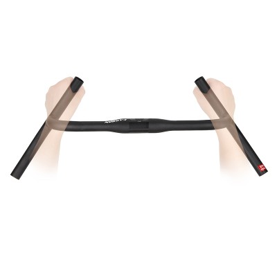 ZNIINO New Carbon modify Gravel Handlebar Big Flare Bar Cycle Cross Road MTB Bike Handlebars Carbon Fiber Travelling Bicycle