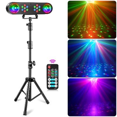 Datewink Mini Bracket Effect Lights RGB LED Mobile Stage Lighting Remote Control For DJ Disco Show Party Concert Bar KTV Karaoke
