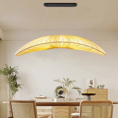 Japonia Wabi Sabi tkanina wisiorek led światła Nordic jadalnia E27 zawieszka lampa Bar lampa wisząca Home Decor Lamparas Luminarias