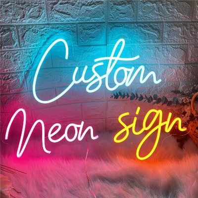 Niestandardowy neonowy znak LED Dekoracje ślubne Dekoracje urodzinowe Dekoracje pokoju Sypialnia Bar Klub Sklep Neonowy znak LED Spersonalizowany prezent