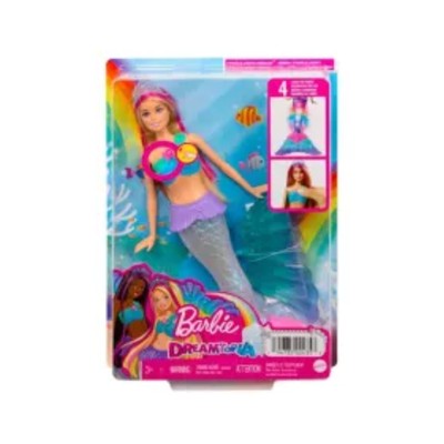 Barbie Dreamtopia Malibu Syrenka Migoczące światełka Lalka HDJ36