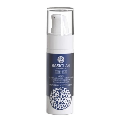 BasicLab Serum Trehalozą 15 10 Peptydem Nawilżenie Wypełnienie Serum nawilżające 30 ml